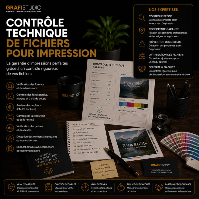 Contrôle technique de fichiers pour impression