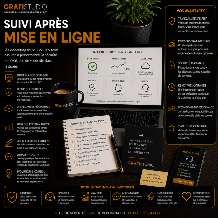 Suivi après mise en ligne